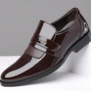 Men's Dress Shoes Casual Oxford Slip Shoes Business Formal Tuxedo NIB Size 10.5